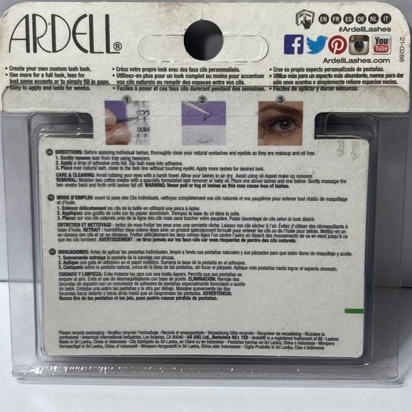 Ardell Lashes Double Individuals Knot Free Double Flares Medium Black Duralash - Picture 7 of 13